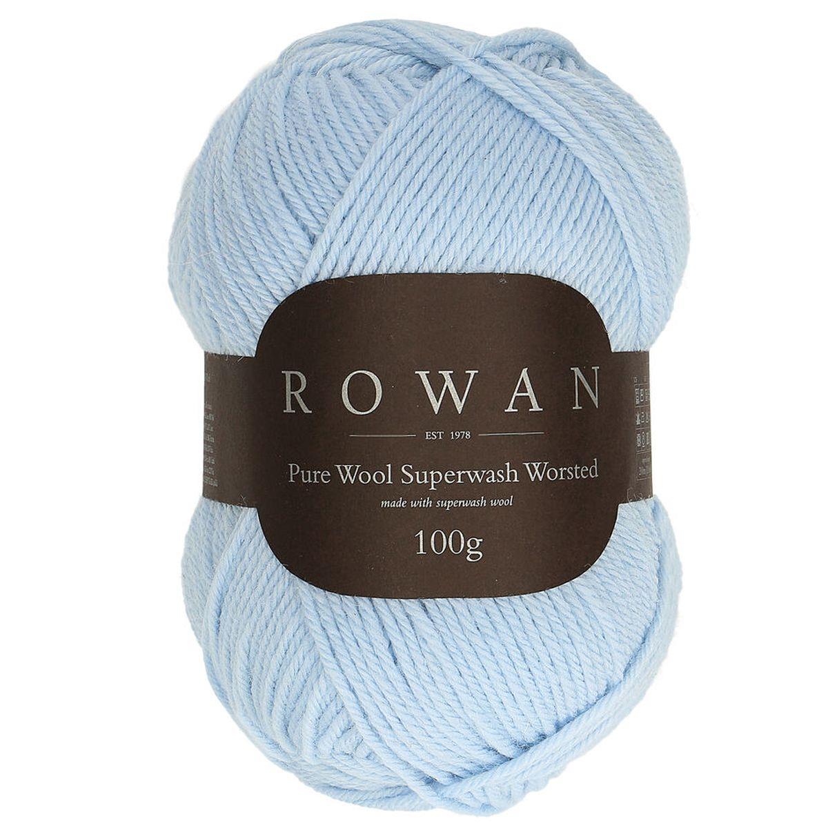 Pure Wool Superwash Worsted 100% Wool Yarn - 100g