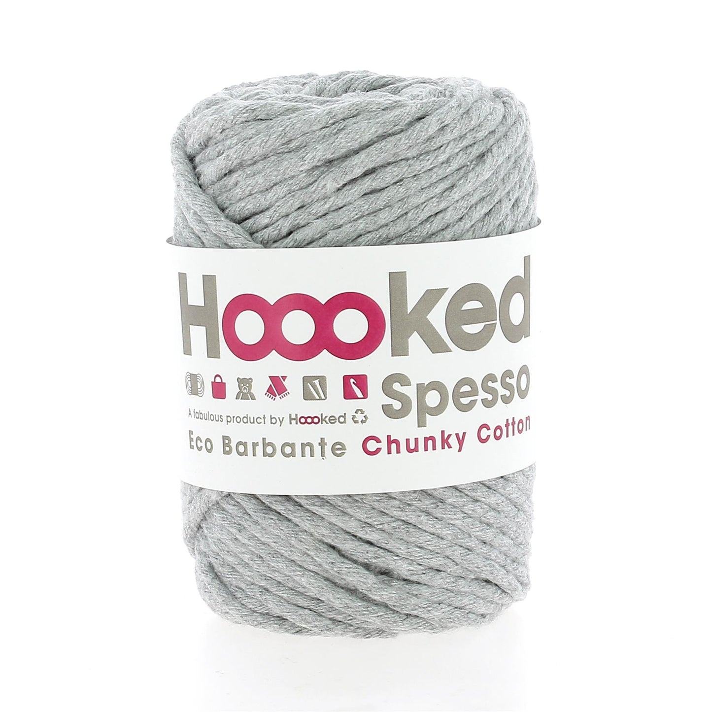 [Hoooked] S270200 Spesso Chunky Gris Cotton Yarn - 50M, 200g