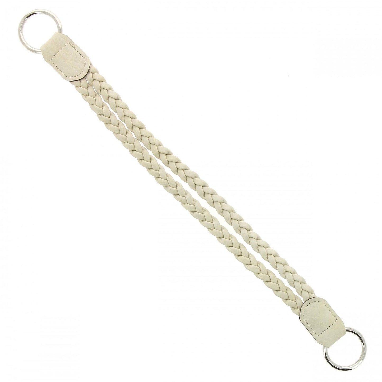 [Hoooked] MA116CREAMA Vegan Leather Cream Vegan Leather Double Braided Bag Handle