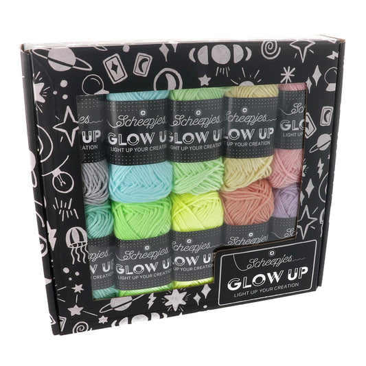 [Scheepjes] 24791 Glow Up Colour Pack 10x25g - 1Pc Yarn - 25g