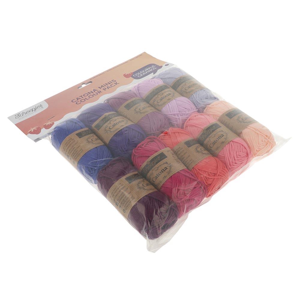 [Scheepjes] 24955 Catona Colour Pack Berry Bliss Yarn - 25g