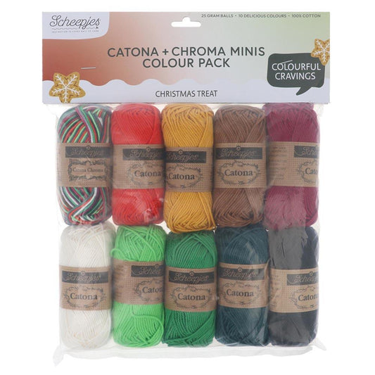 [Scheepjes] 24960 Catona and Chroma Colour Pack Tr. Yarn - 25g