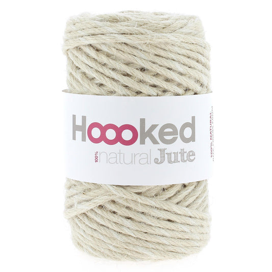 Hoooked Vanilla Cream Jute Cotton Yarn - 45m (147.6'), 300g