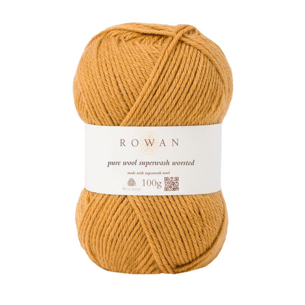 Pure Wool Superwash Worsted 100% Wool Yarn - 100g