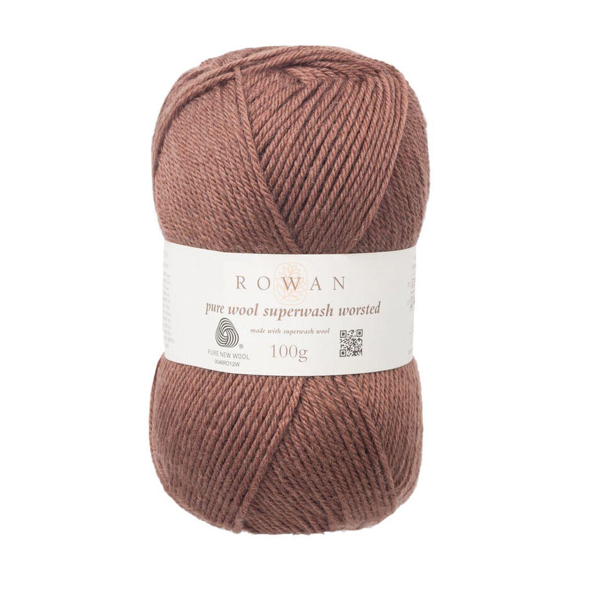 Pure Wool Superwash Worsted 100% Wool Yarn - 100g