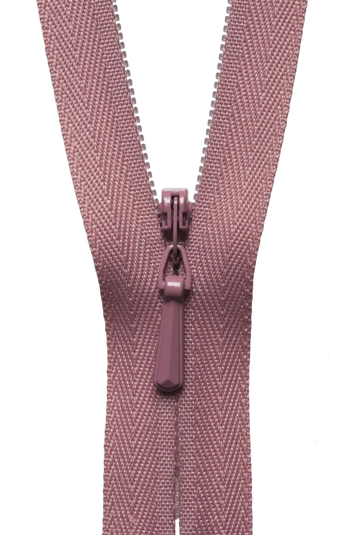 [YKK] Dusky Pink Concealed Zip - 56Cm