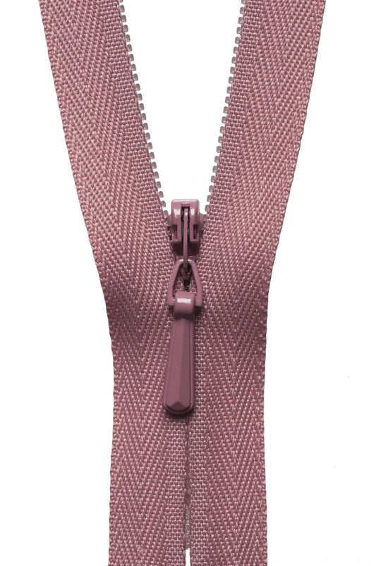 [YKK] Dusky Pink Concealed Zip - 56Cm