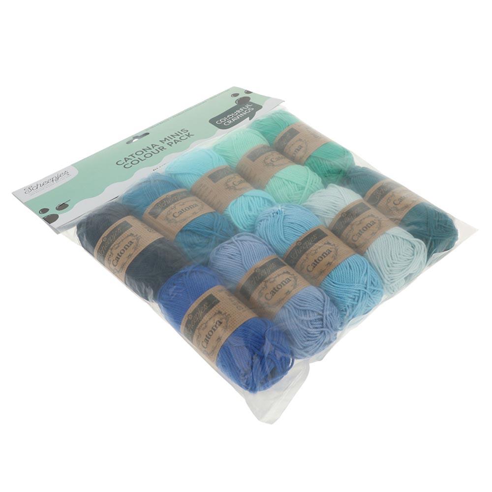 [Scheepjes] 24953 Catona Colour Pack Blueberry Fizz Yarn - 25g