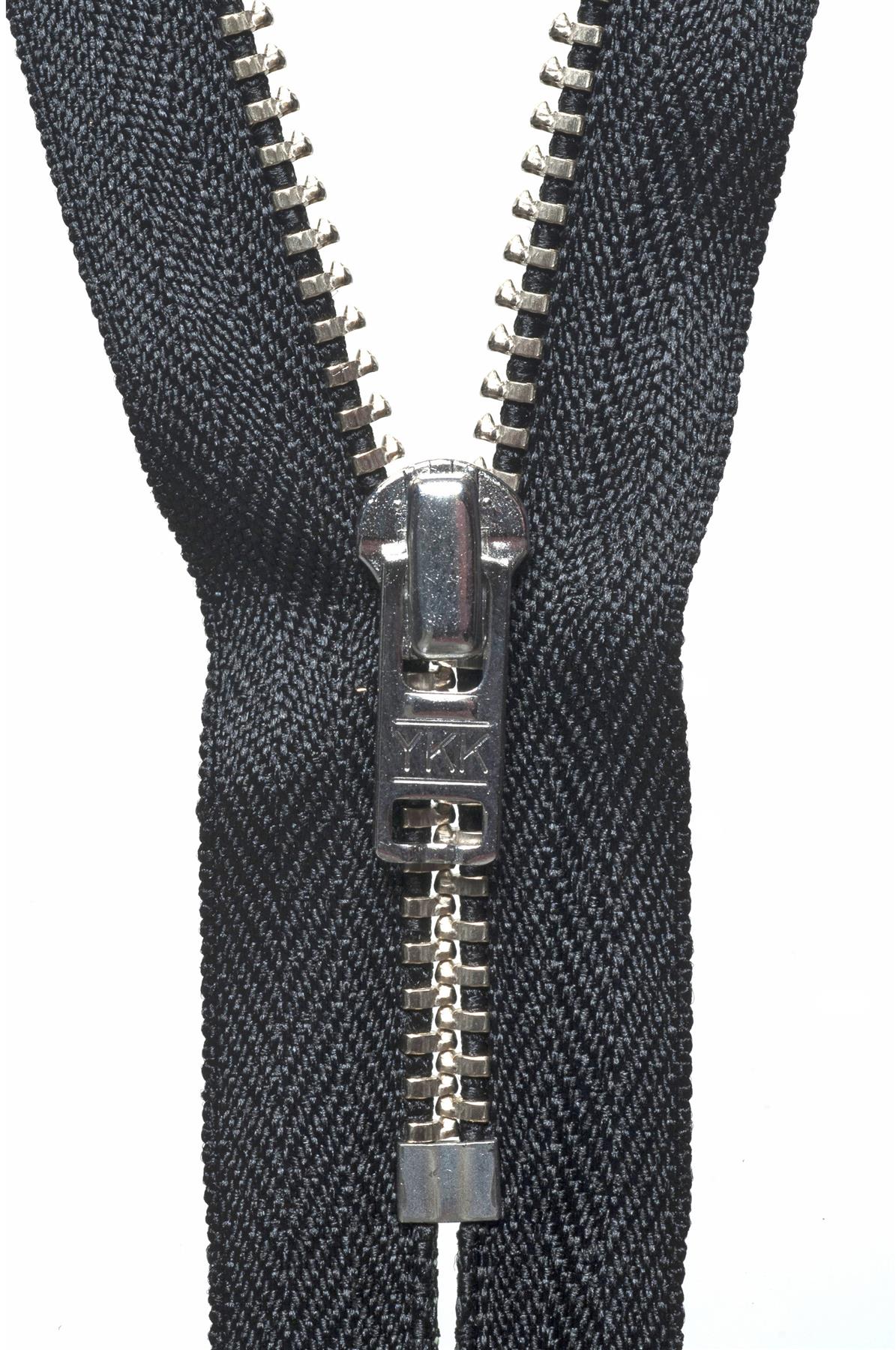 [YKK] Black Metal Trouser Zip - 15Cm Or 5.90In