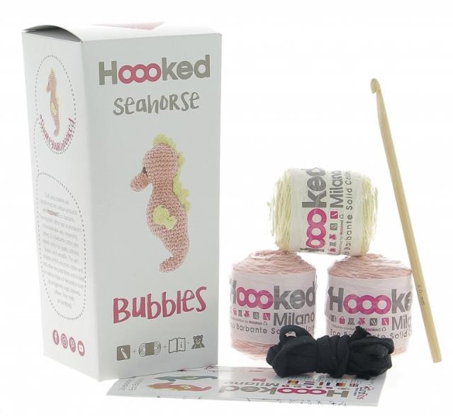 [Hoooked] PAK136700 Eco Barbante Milano Apricot Cotton Seahorse Crochet Amigurumi Kit