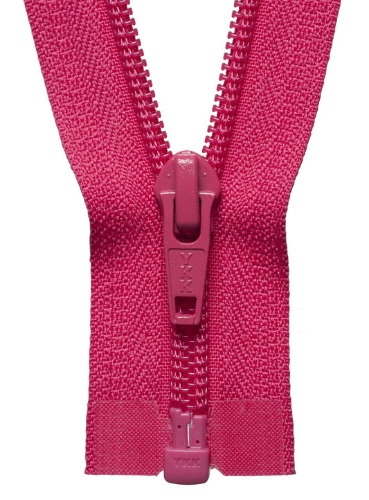 [YKK] Shocking Pink Nylon Open End Zip - 51Cm