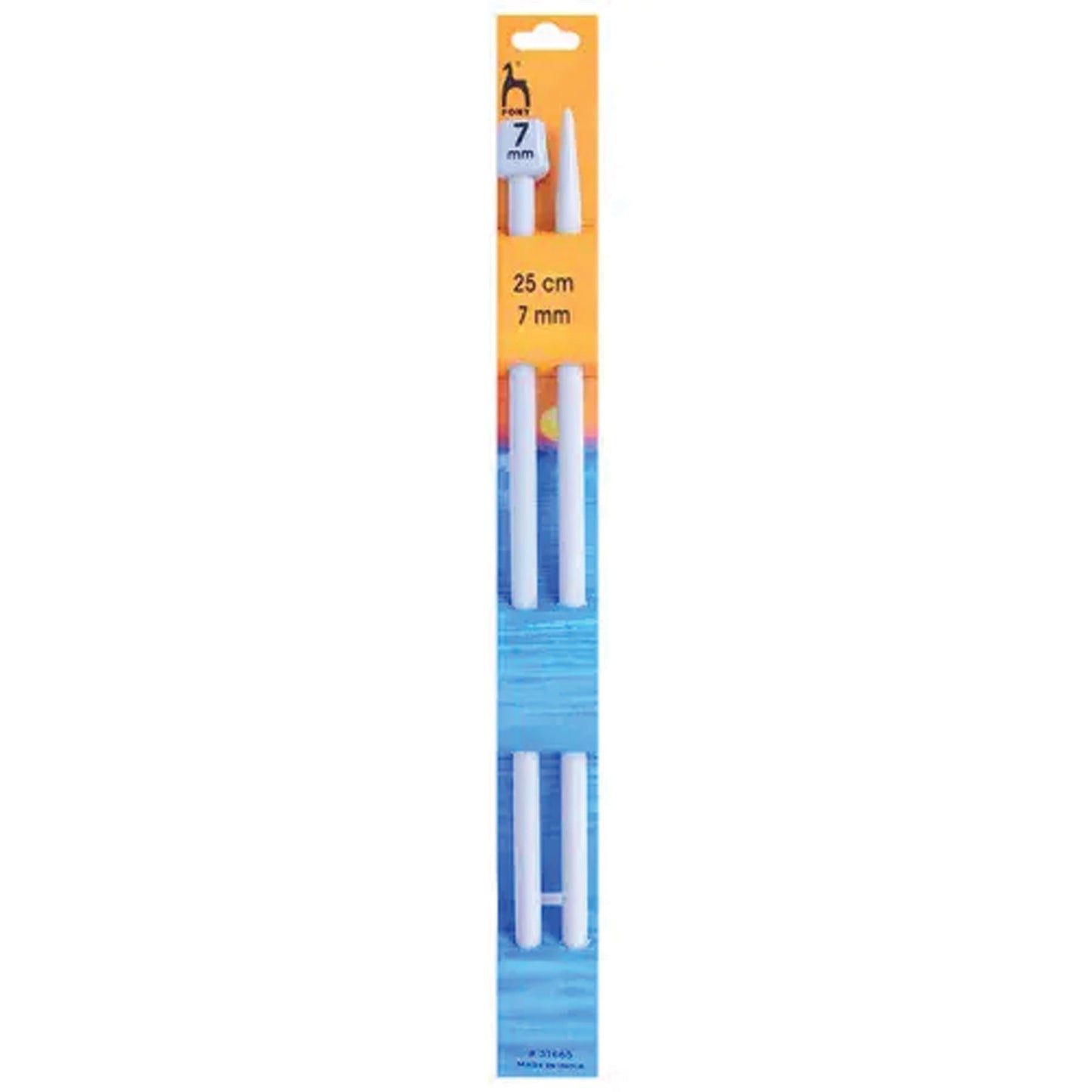 [Pony] Single Ended Classic Knitting Pins - 25Cmx7.00mm