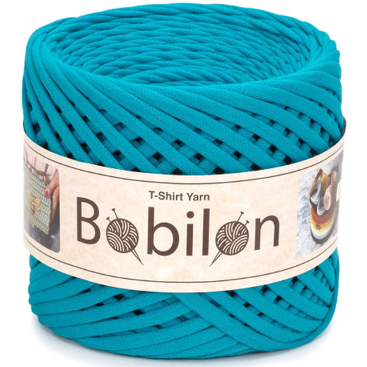[Bobilon] Mini Blue Lagoon Cotton T-Shirt Yarn - 100M, 5-7mm, 220g