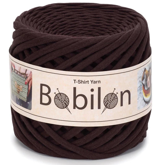 [Bobilon] Medium Hot Chocolate Cotton T-Shirt Yarn - 100M, 7-9mm, 320g