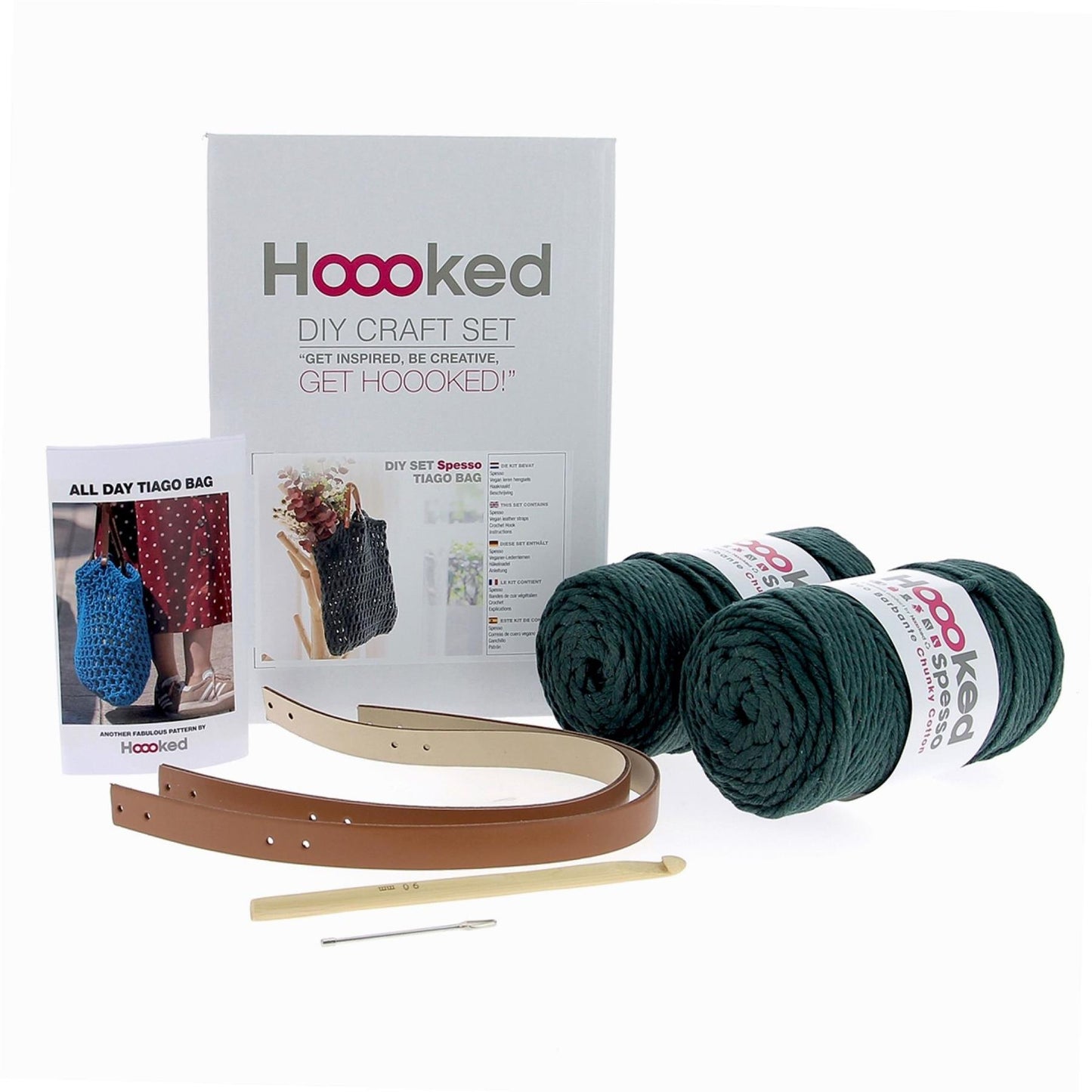 [Hoooked] PAK175804 Spesso Chunky Pine Cotton Tiago Bag Crochet Kit