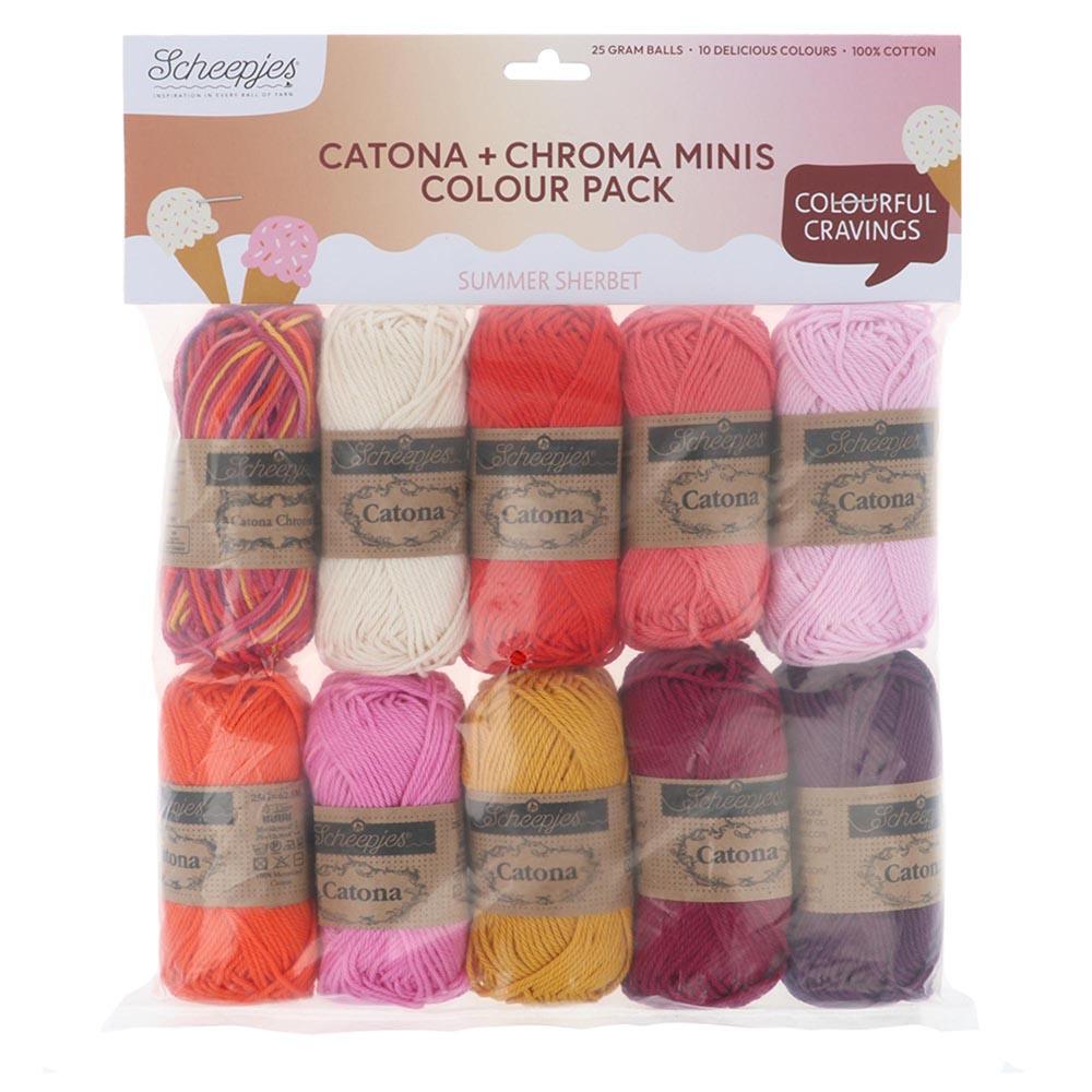 [Scheepjes] 24964 Catona and Chroma Colour Pack Sher. Yarn - 25g