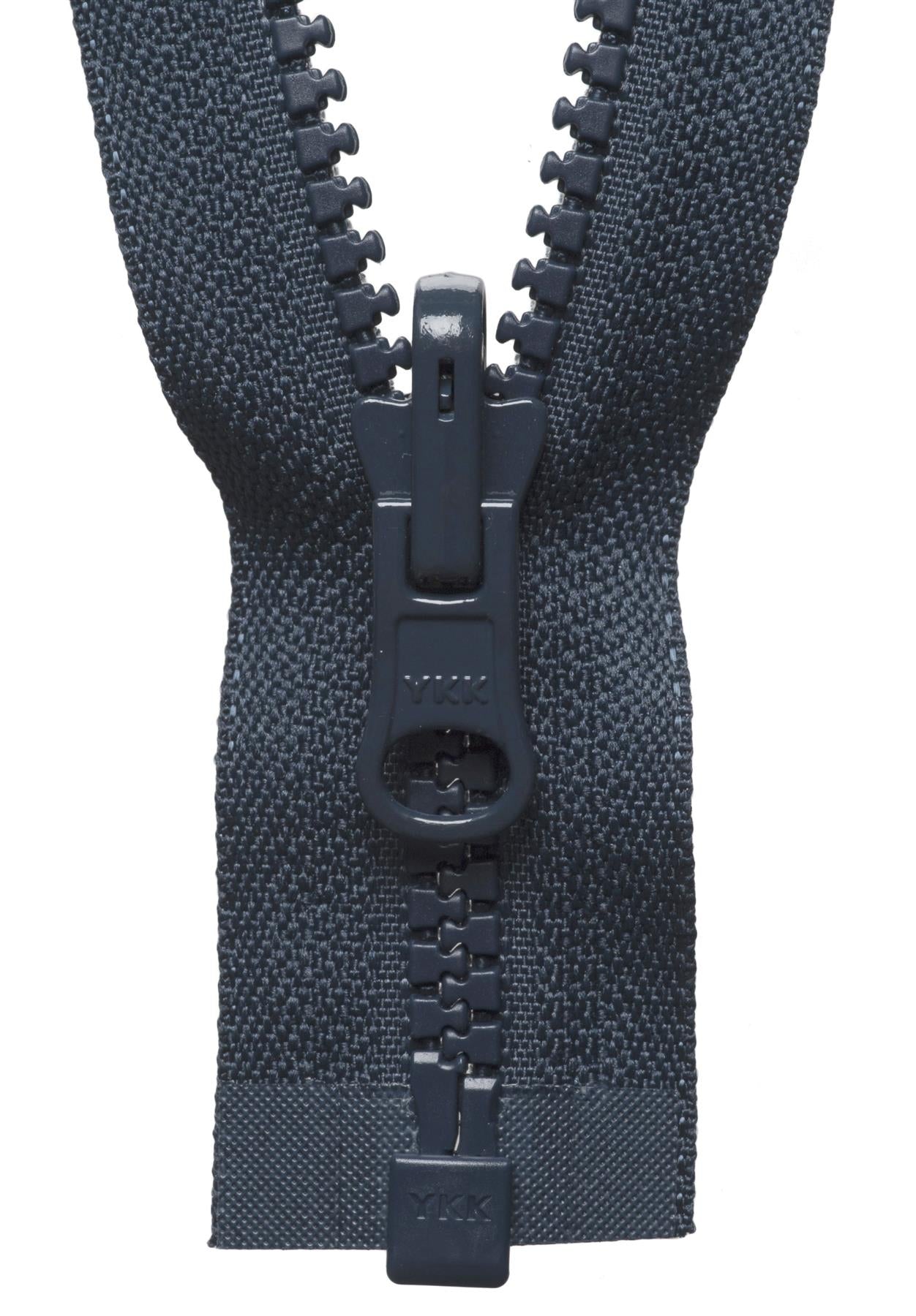 [YKK] Dark Navy Vislon Flip Over Zip - 66Cm