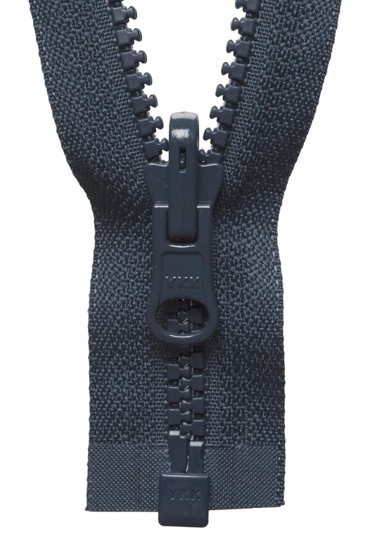 [YKK] Dark Navy Vislon Flip Over Zip - 66Cm