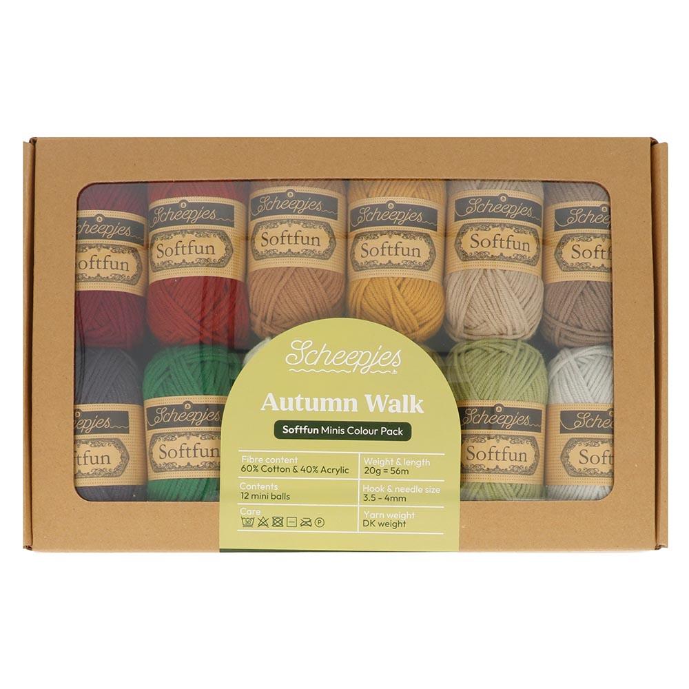[Scheepjes] 24941 Softfun Colour Pack Autumn Walk Yarn - 20g