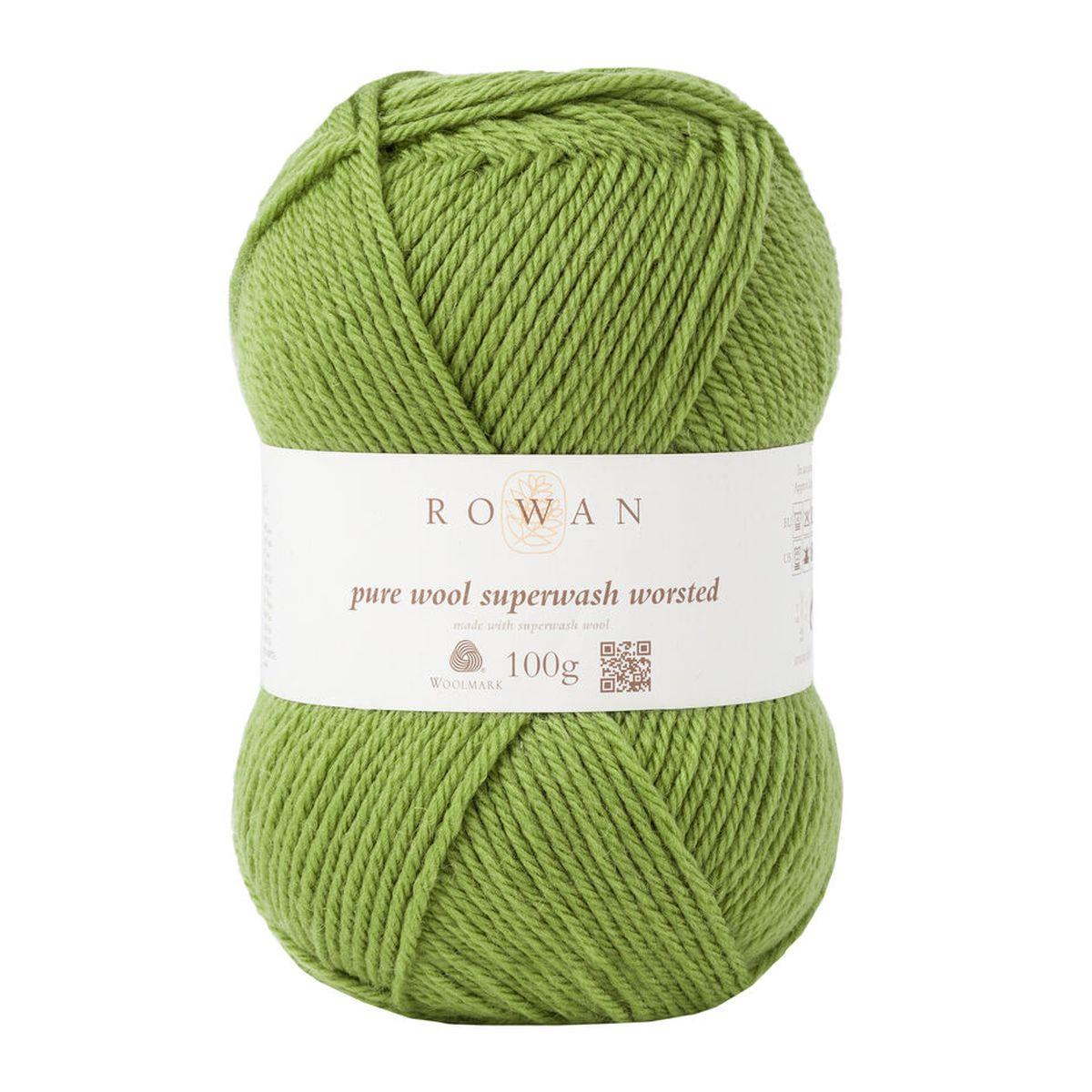Pure Wool Superwash Worsted 100% Wool Yarn - 100g