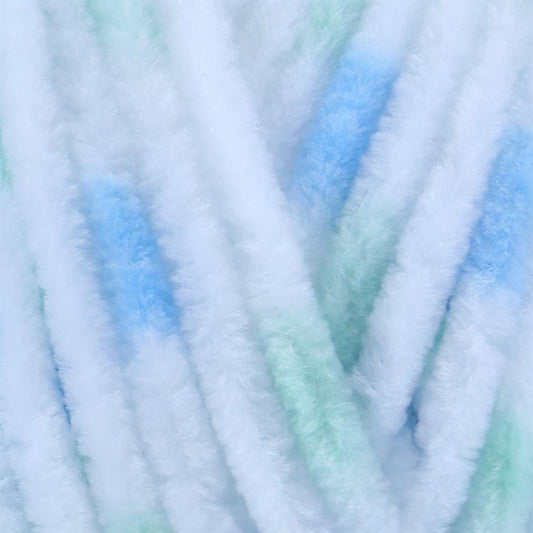 [James C Brett] B8 Flutterby Blue/Mint Spot 100% Supersoft Polyester Yarn - 175M, 100g Chunky