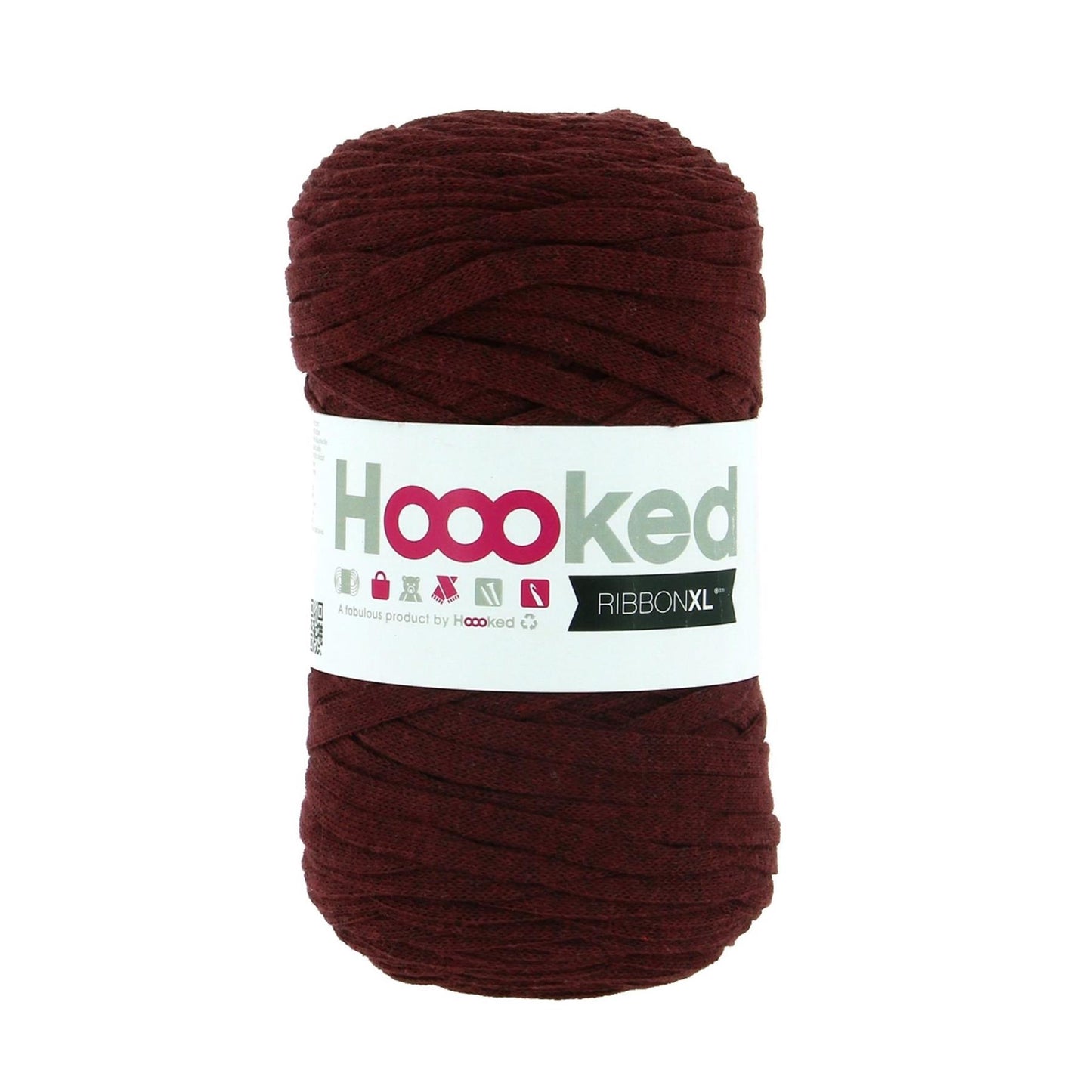 [Hoooked] RXL54 RibbonXL Maroon Rust Cotton Yarn - 120M, 250g
