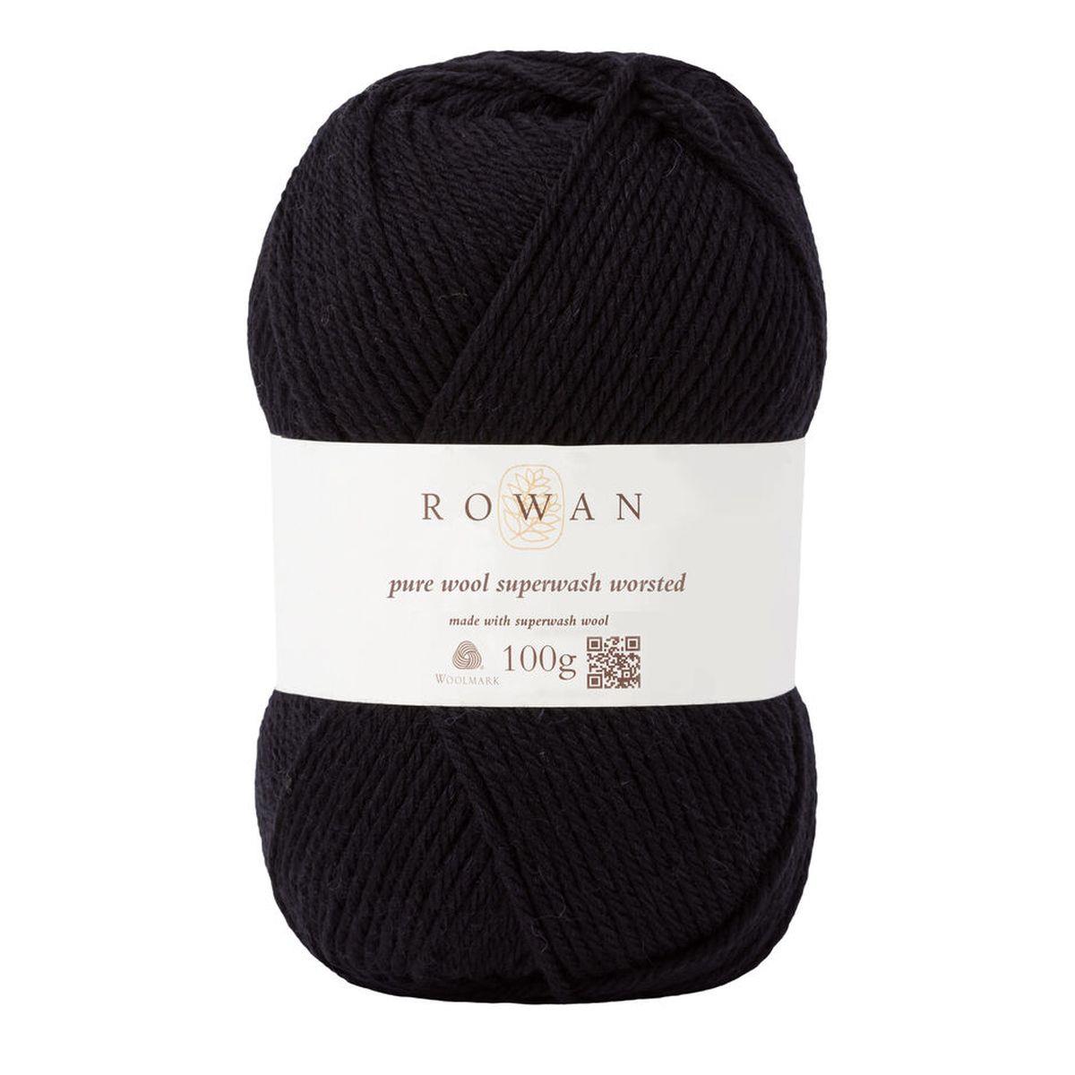 Pure Wool Superwash Worsted 100% Wool Yarn - 100g