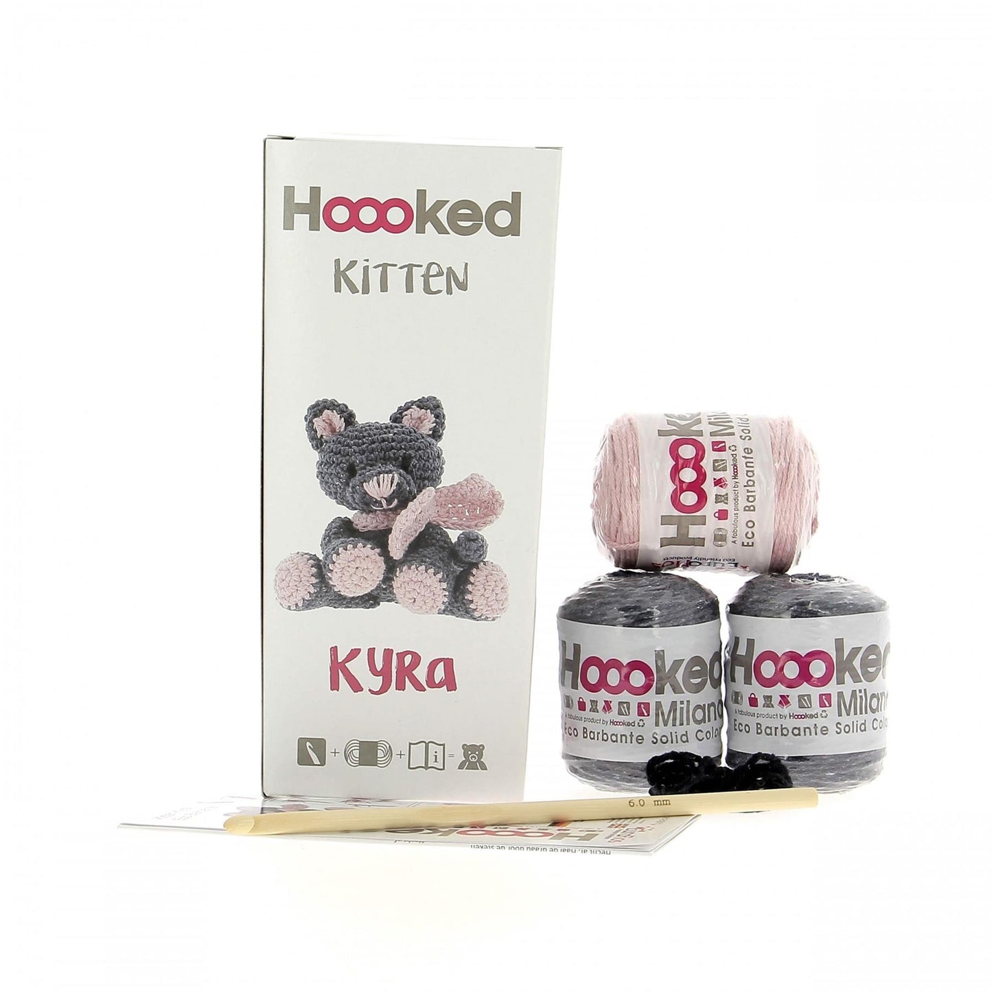 Hoooked Eco Barbante Milano Cotton Kitten Kyra Crochet Amigurumi Kit