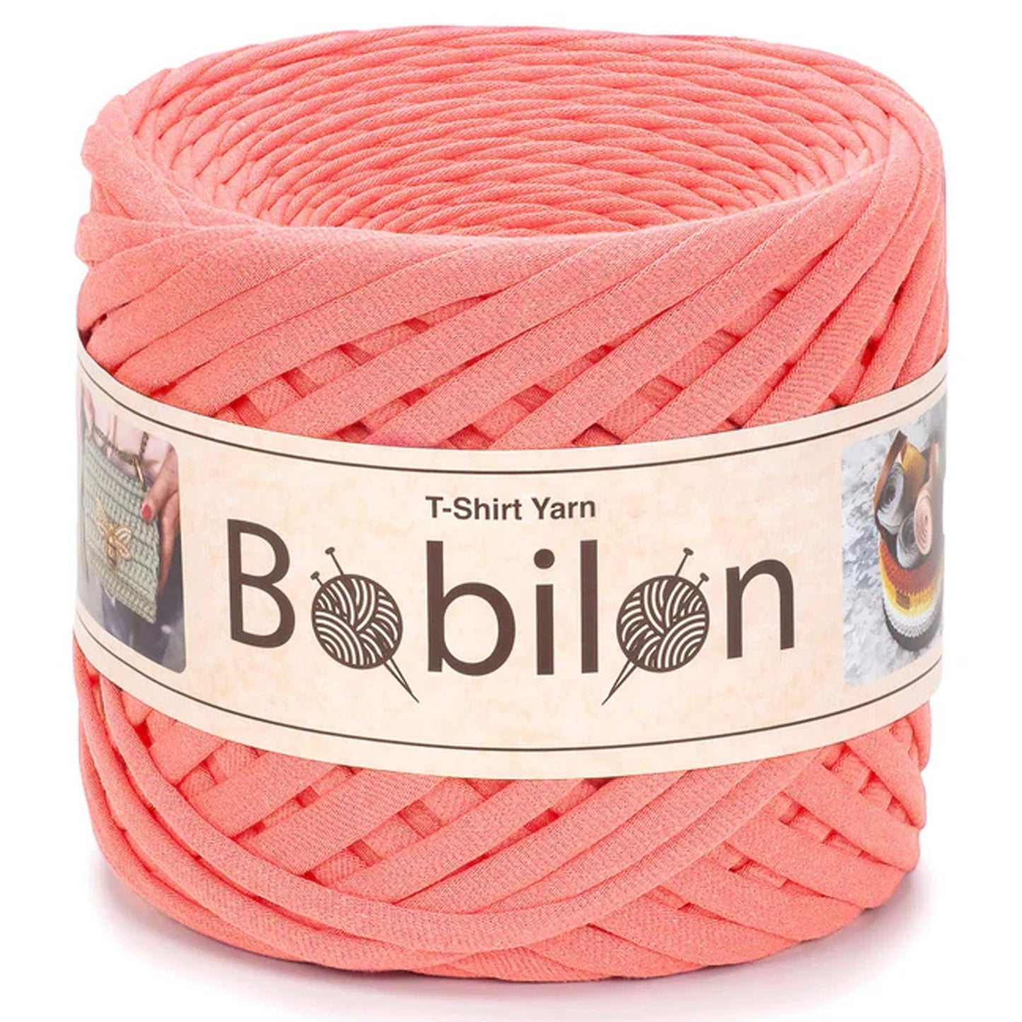 [Bobilon] Mini Apricot Crush Cotton T-Shirt Yarn - 100M, 5-7mm, 220g