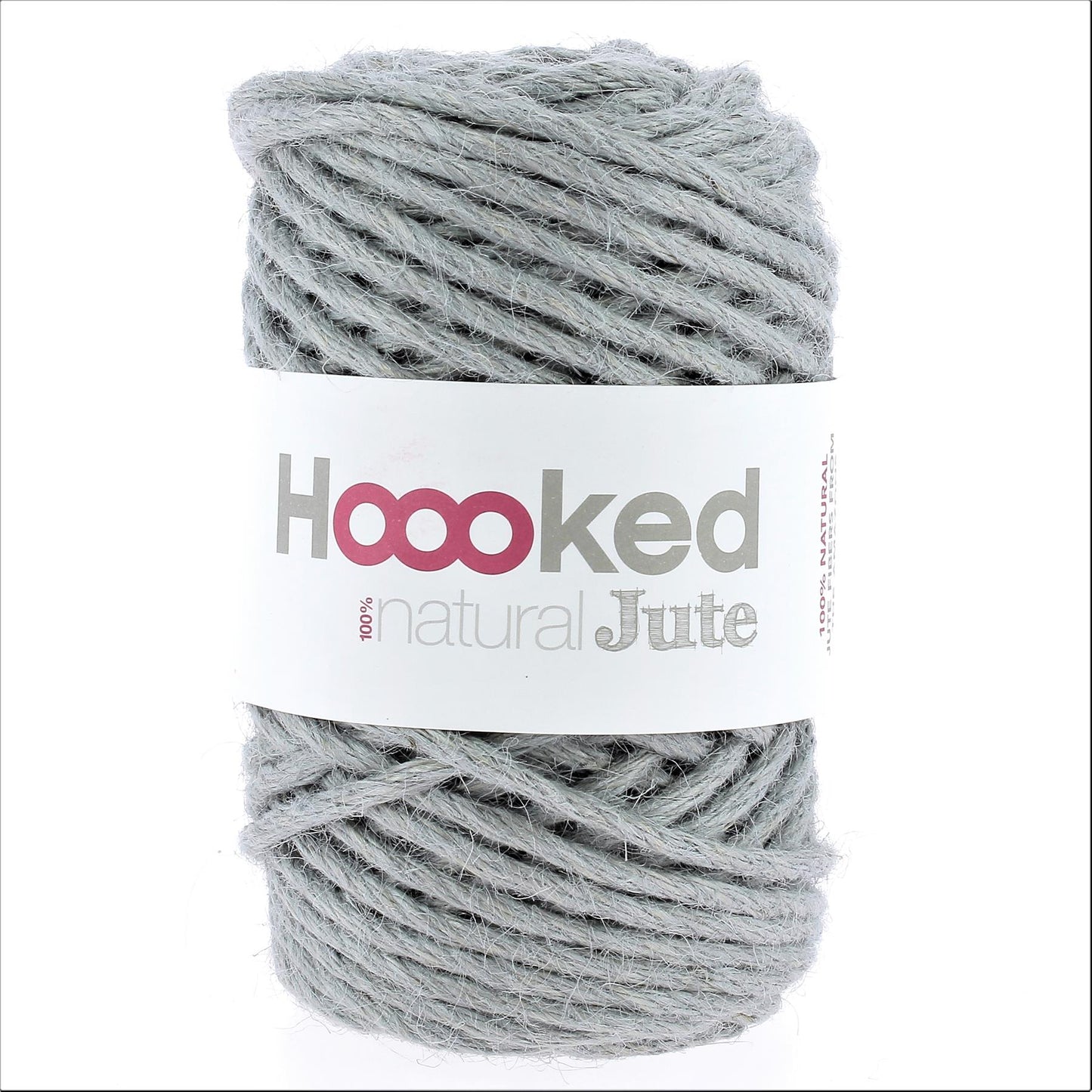 Hoooked Mist Grey Jute Cotton Yarn - 45m (147.6'), 300g