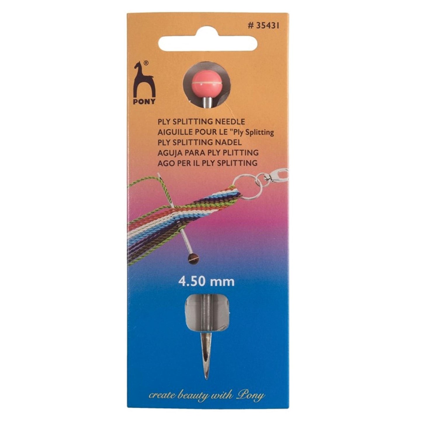 [Pony] Ply Splitting Needle: 4.50mm - 4.5mm