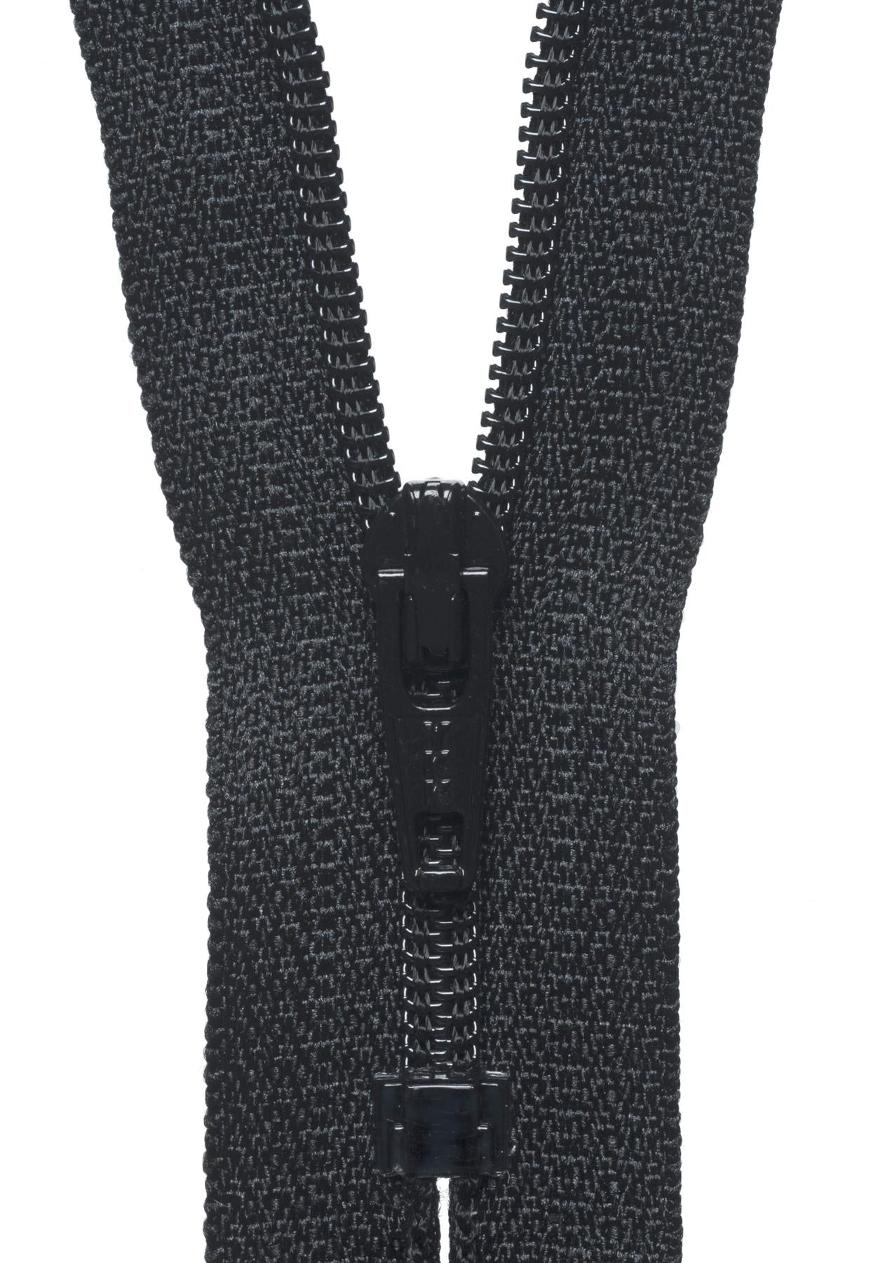 [YKK] Black Nylon Dress and Skirt Zip - 20Cm