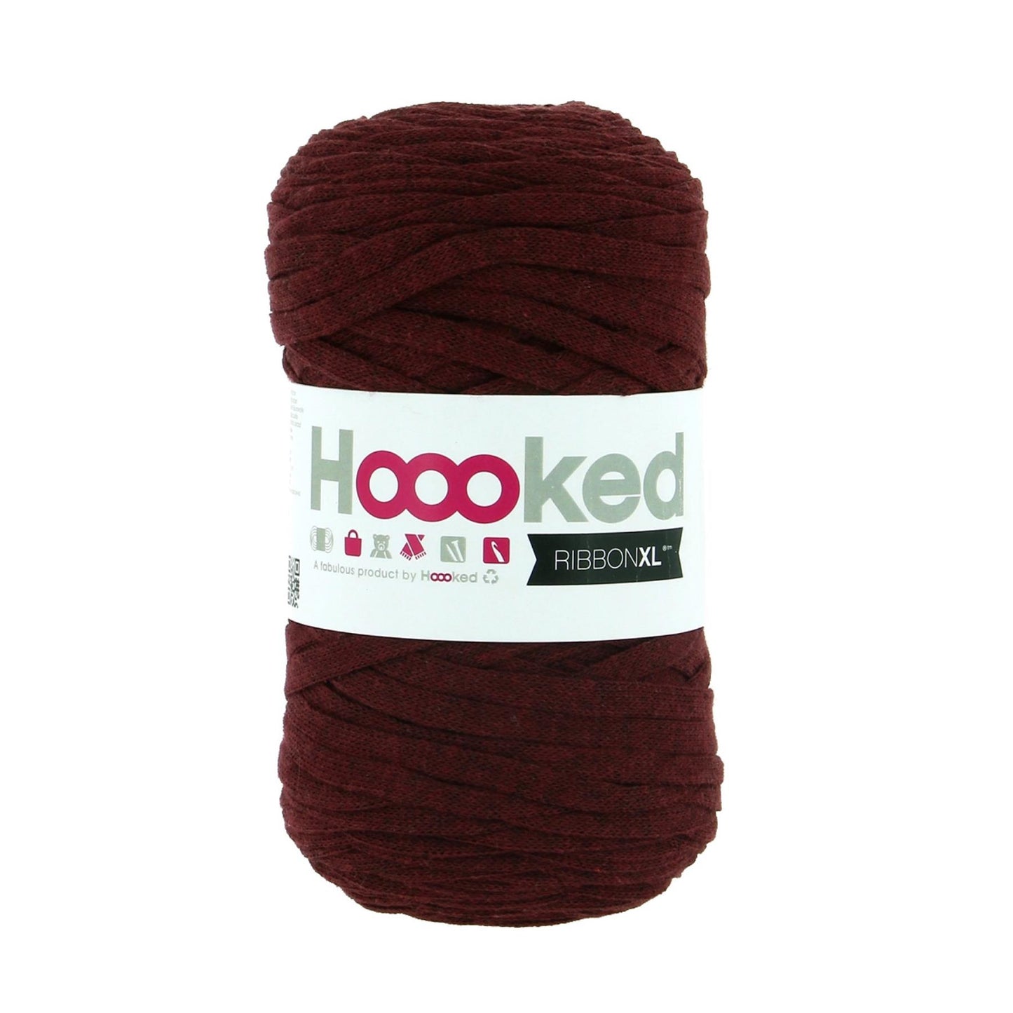 [Hoooked] RXL54 RibbonXL Maroon Rust Cotton Yarn - 120M, 250g