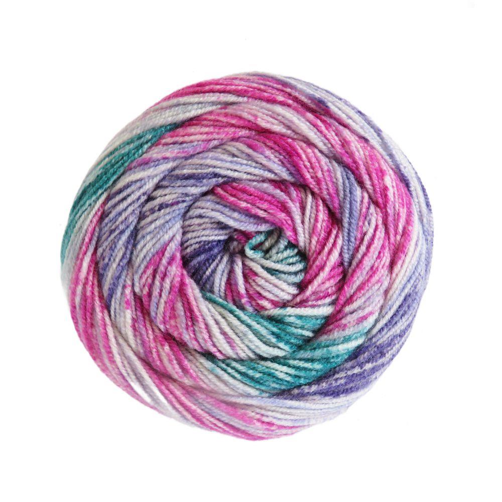 Batik Swirl 80% Acrylic 20% Wool Yarn - 200g Double Knit