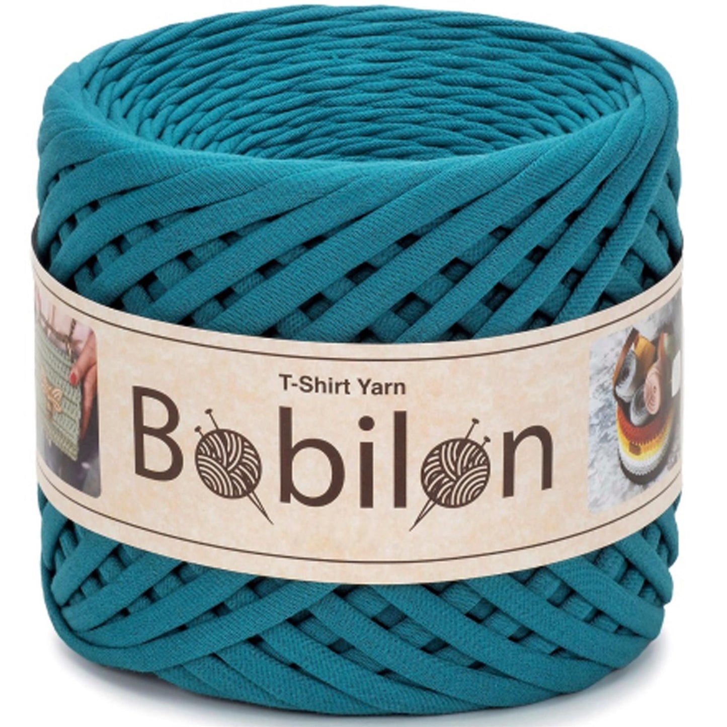 [Bobilon] Mini Deep Ocean Cotton T-Shirt Yarn - 100M, 5-7mm, 220g