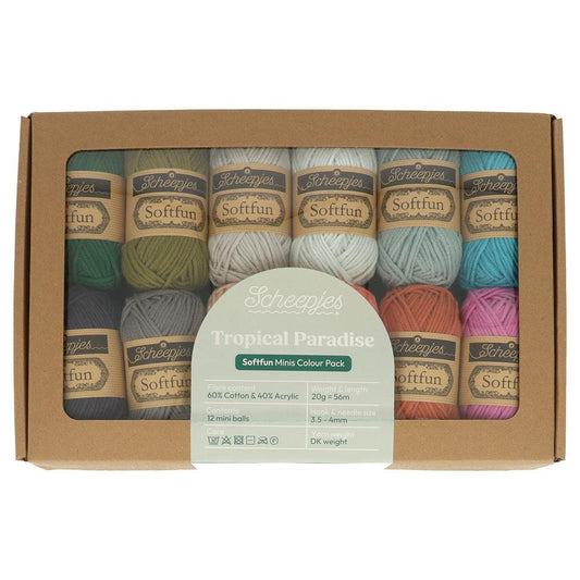 [Scheepjes] 24939 Softfun Colour Pack Trop. Paradise Yarn - 20g