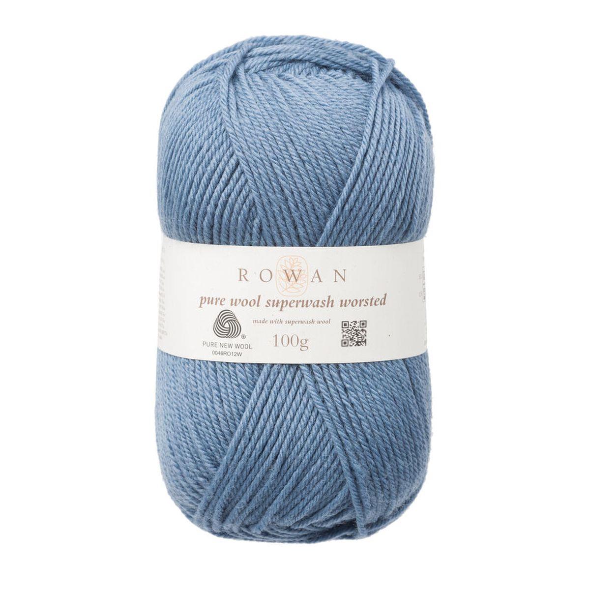 Pure Wool Superwash Worsted 100% Wool Yarn - 100g