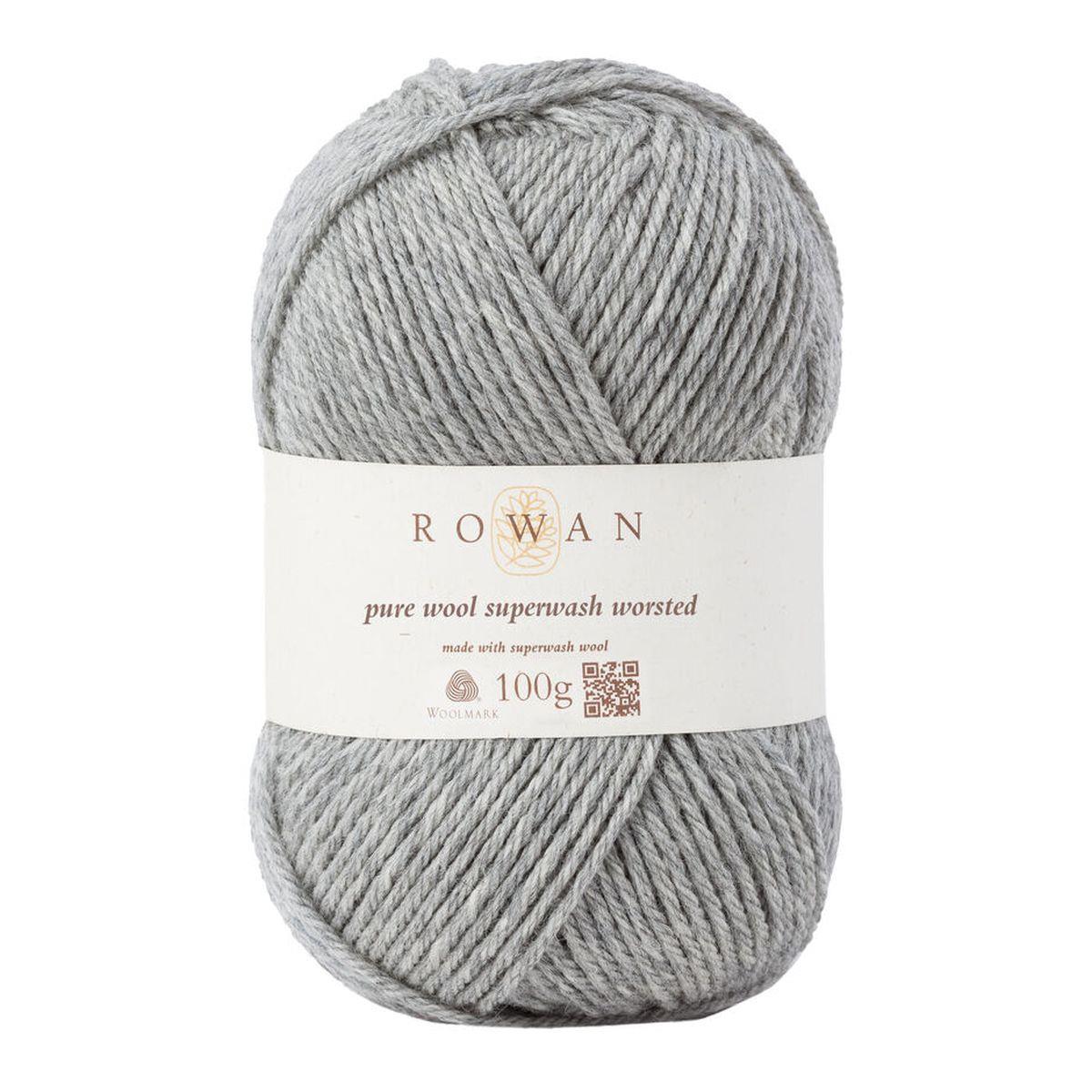 Pure Wool Superwash Worsted 100% Wool Yarn - 100g
