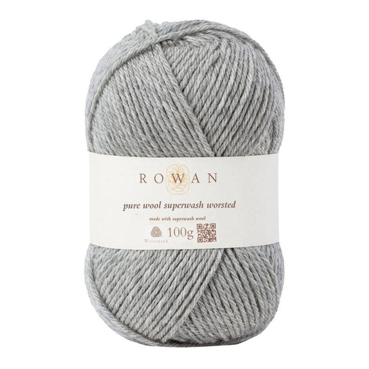Pure Wool Superwash Worsted 100% Wool Yarn - 100g