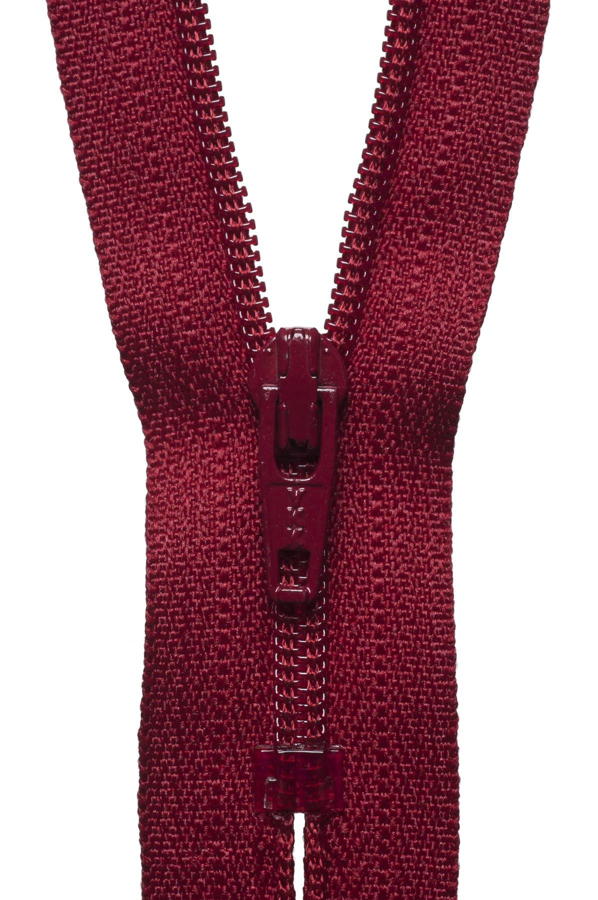 [YKK] Scarlet Berry Nylon Dress and Skirt Zip - 30Cm