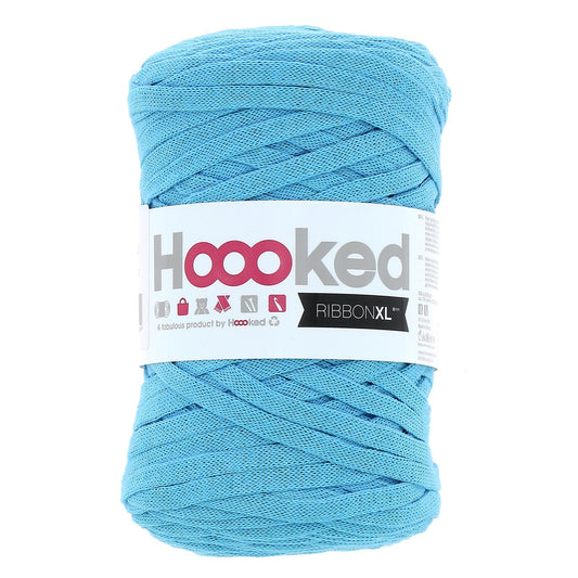 Hoooked RXL37 RibbonXL Sea Blue 0.8 Cotton T-Shirt Yarn - 120m (393.7'), 250g