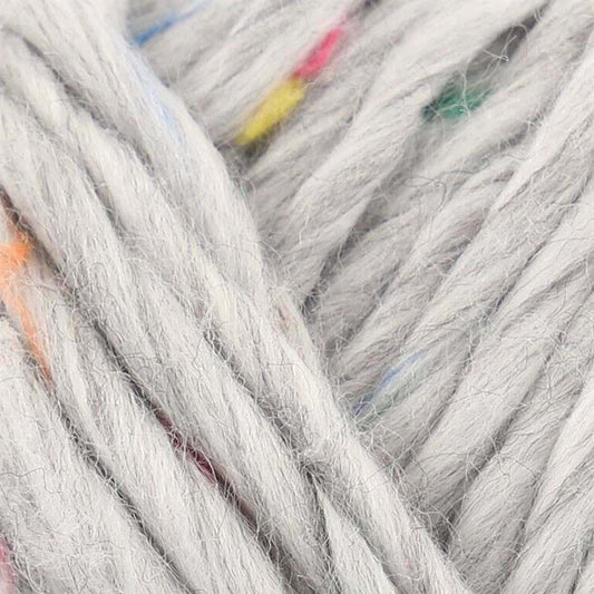 [Wendy Wools] KR06 Knits Recycled Silver Fleck 100% Recycled Polyester (Solid Colours) 98% Recycled Polyester, 2% Viscose Yarn - 100g Super Chunky