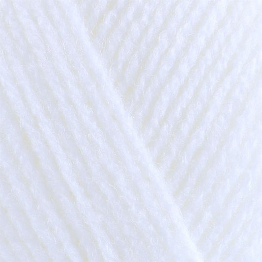 [James C Brett] 8428 Top Value White Yarn - 290M, 100g Double Knit