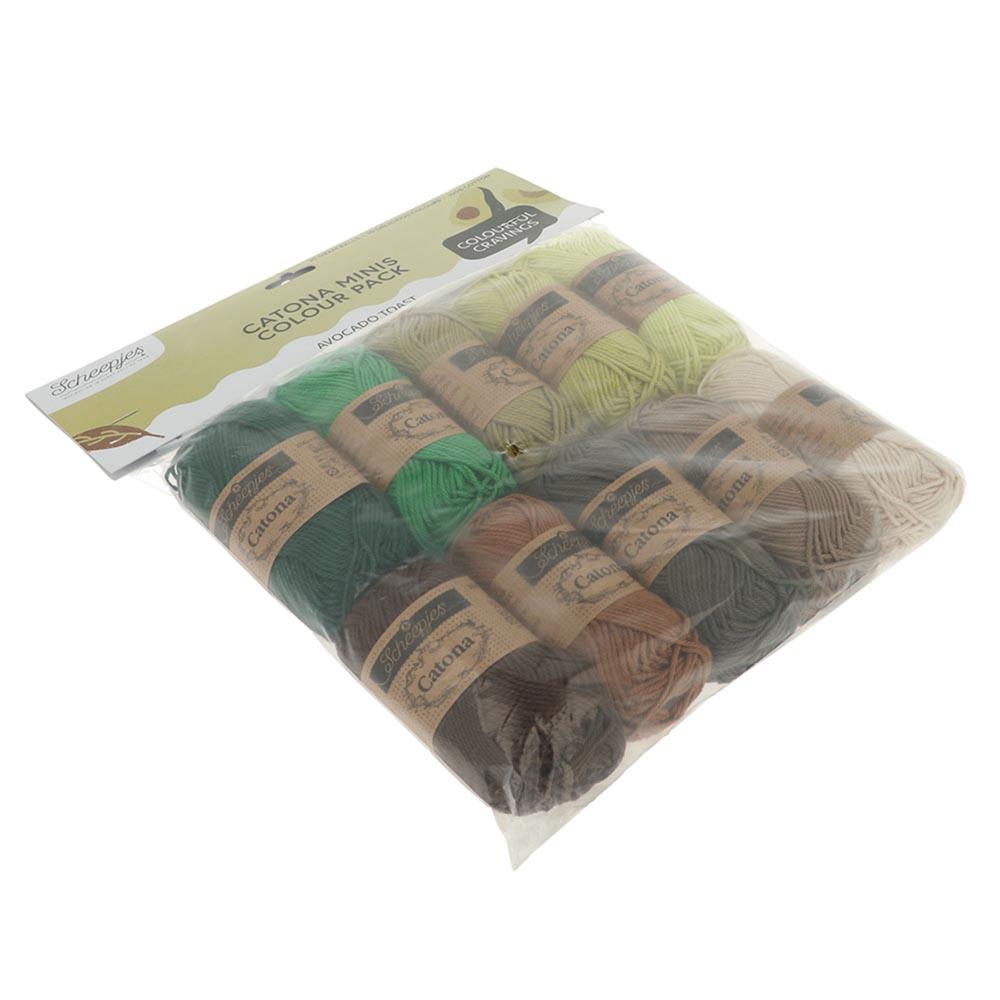 [Scheepjes] 24952 Catona Colour Pack Avocado Toast Yarn - 25g