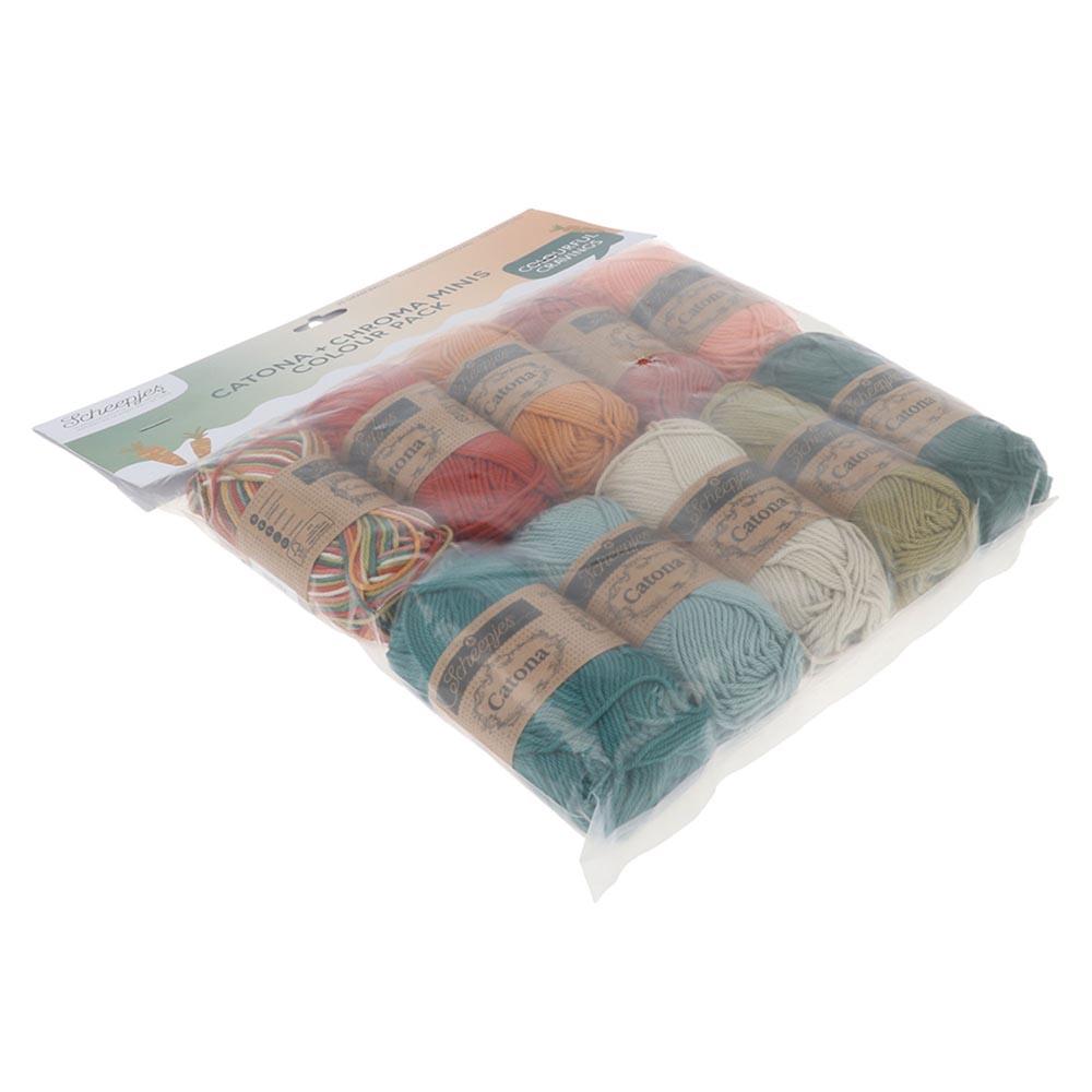 [Scheepjes] 24963 Catona and Chroma Colour Pack T. Yarn - 25g