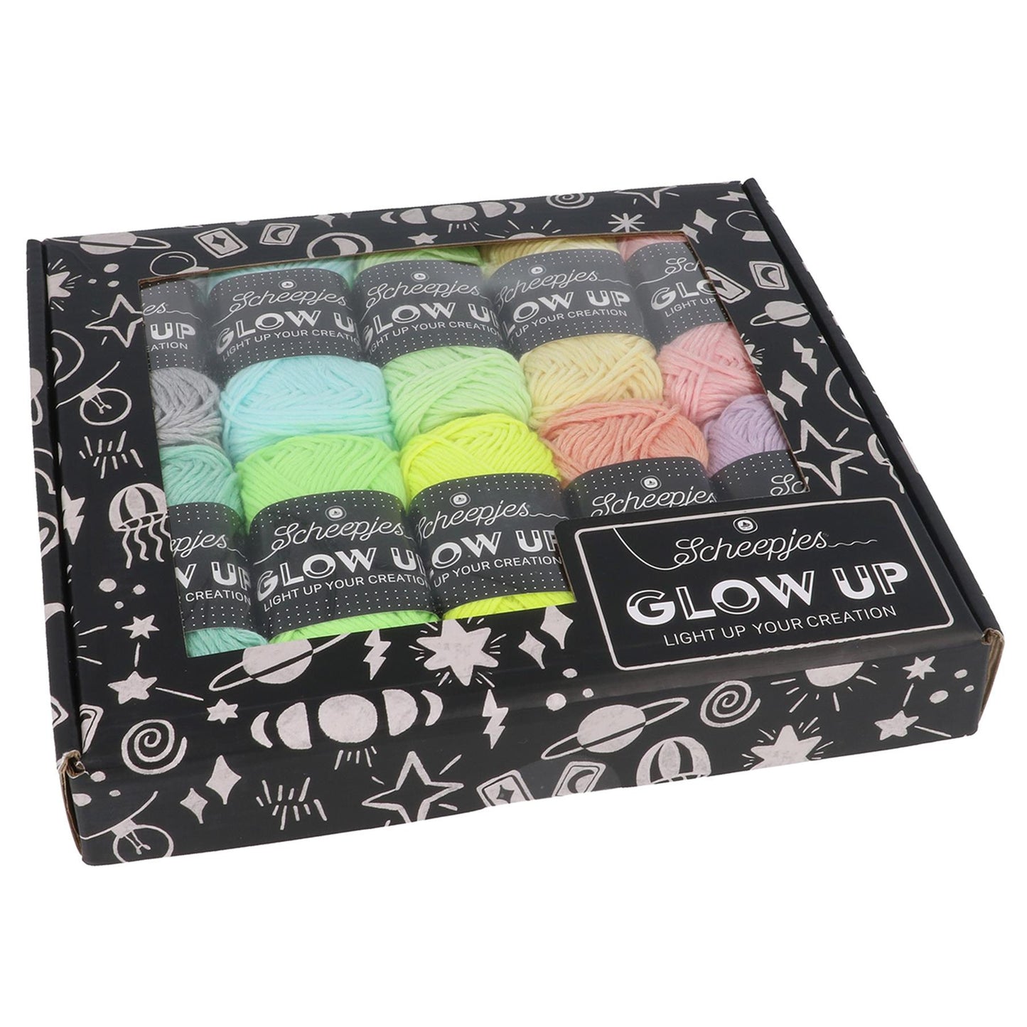 [Scheepjes] 24791 Glow Up Colour Pack 10x25g - 1Pc Yarn - 25g