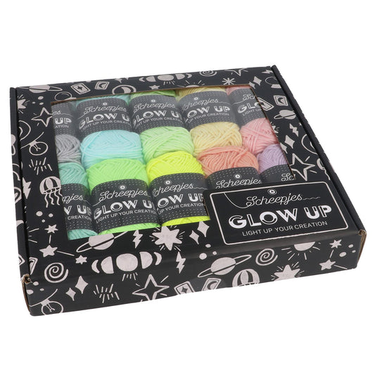[Scheepjes] 24791 Glow Up Colour Pack 10x25g - 1Pc Yarn - 25g