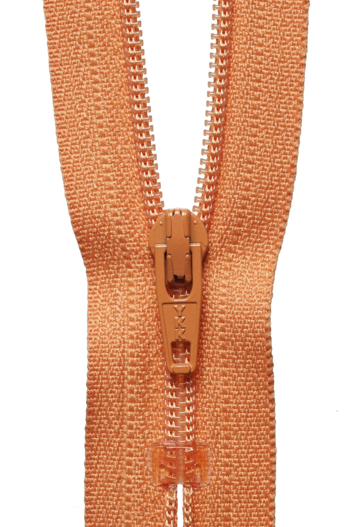 [YKK] Dark Peach Nylon Dress and Skirt Zip - 10Cm