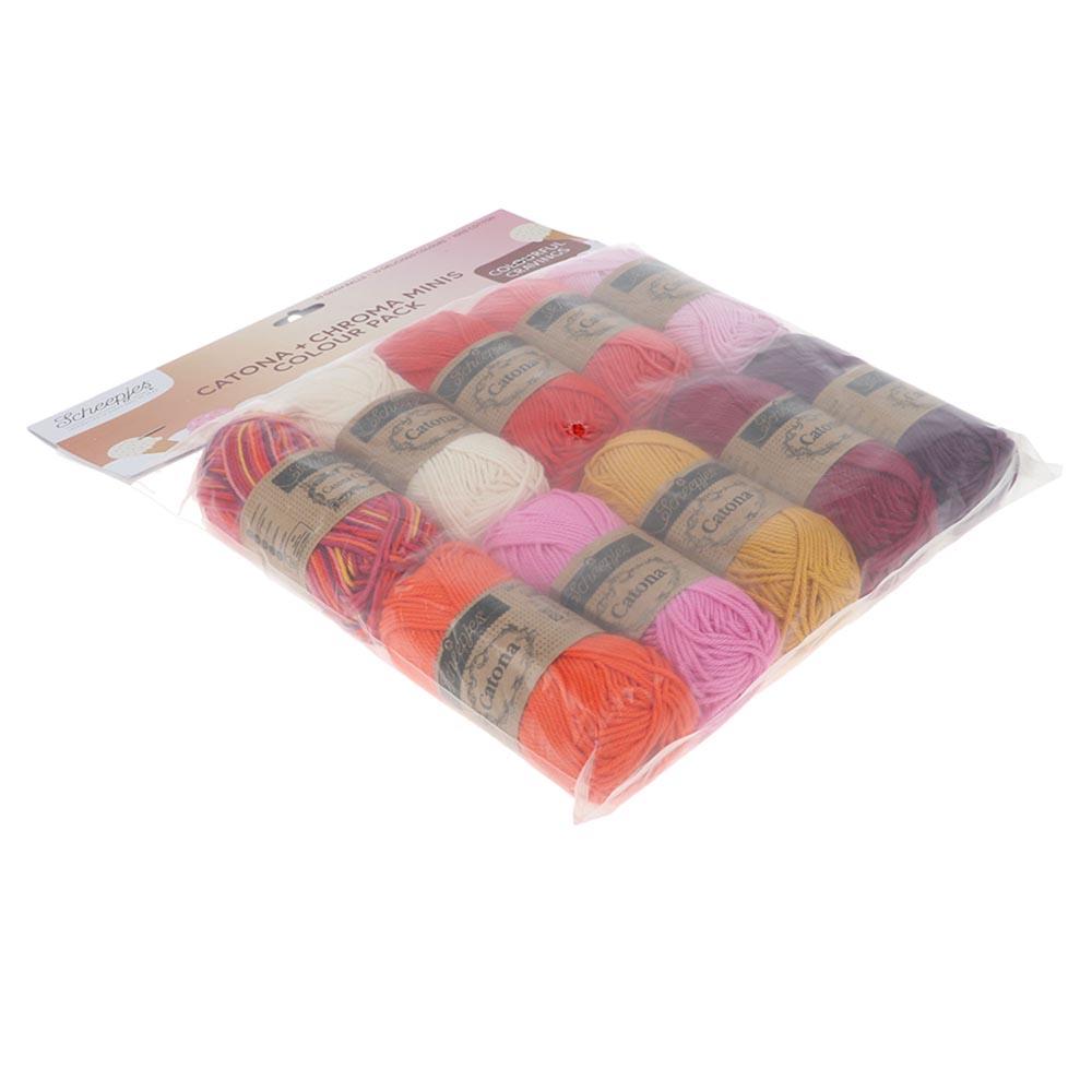 [Scheepjes] 24964 Catona and Chroma Colour Pack Sher. Yarn - 25g
