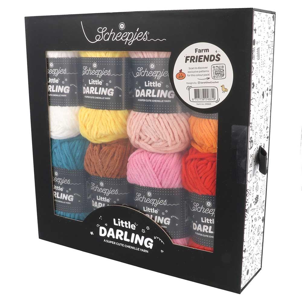 [Scheepjes] 24664 Little Darling Colour Pack Farm Friends Yarn - 25g Pack of 8